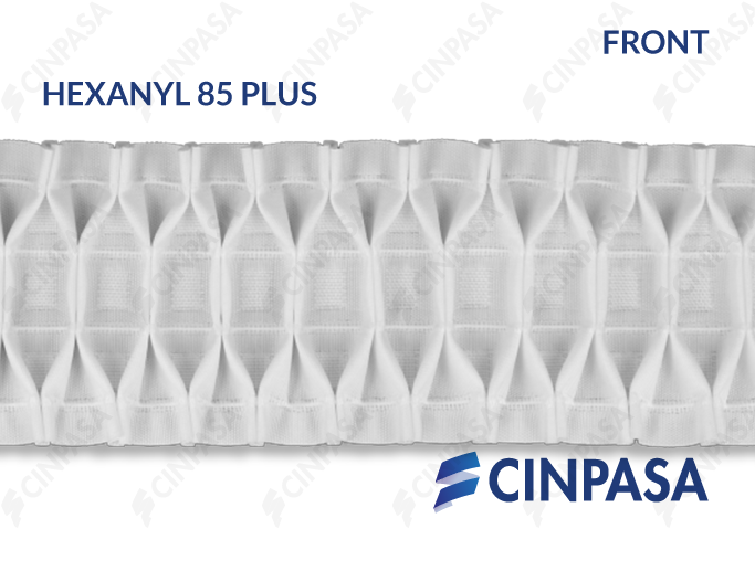  Transparent Hexanyl decorative pleat tape 